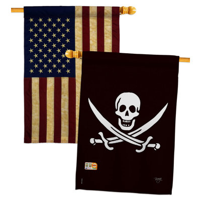 Double Sided 40'' H x 28'' W Polyester House Flag