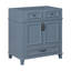 【Évier non inclus, meuble-lavabo de base seulement Van Meuble-lavabo de salle de bain de 30 po sans comptoir, armoire de rangement en bois massif avec portes à fermeture douce-105502707