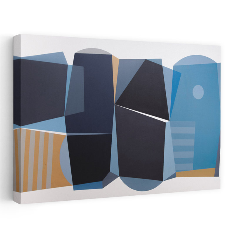 Contemporary Art Abstract Contemporary Wall Art by Ildefonso Martin - Wrapped Canvas Print, 101.6 cm H x 152.4 cm W