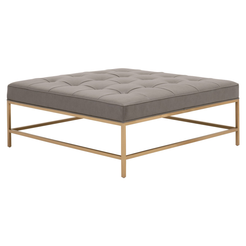 Table basse rembourrée, Gris minéral