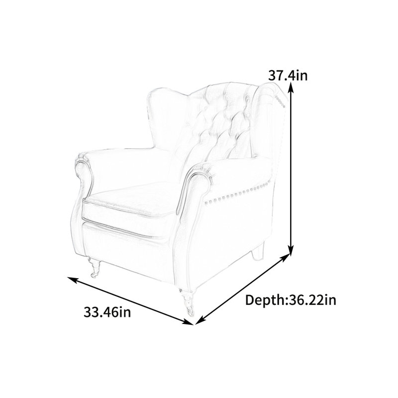 Fauteuil inclinable en bois massif et roulettes en acier inoxydable., Similicuir rouge