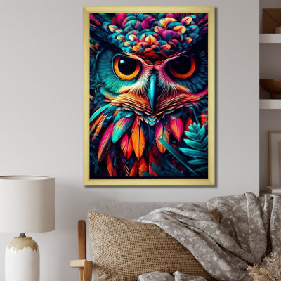 Portrait d'un hibou rusé