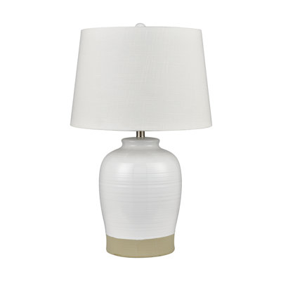 Lampe de table 1 lumière haute 28 po Peli - Blanc