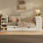 White Wooden Twin Size Daybed with Side Shelves & Drawers, Storage Bed with Multi-Functional Desk and Charging Station