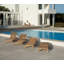 Capri Outdoor Teak Chaise Lounge