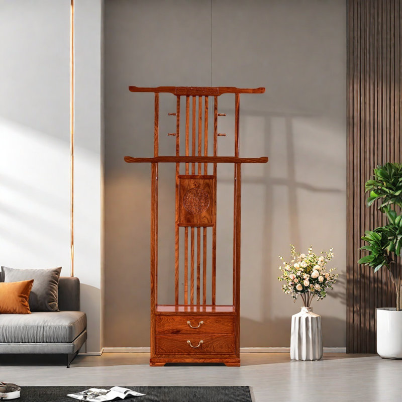 Elegant Wooden Wardrobe with Storage