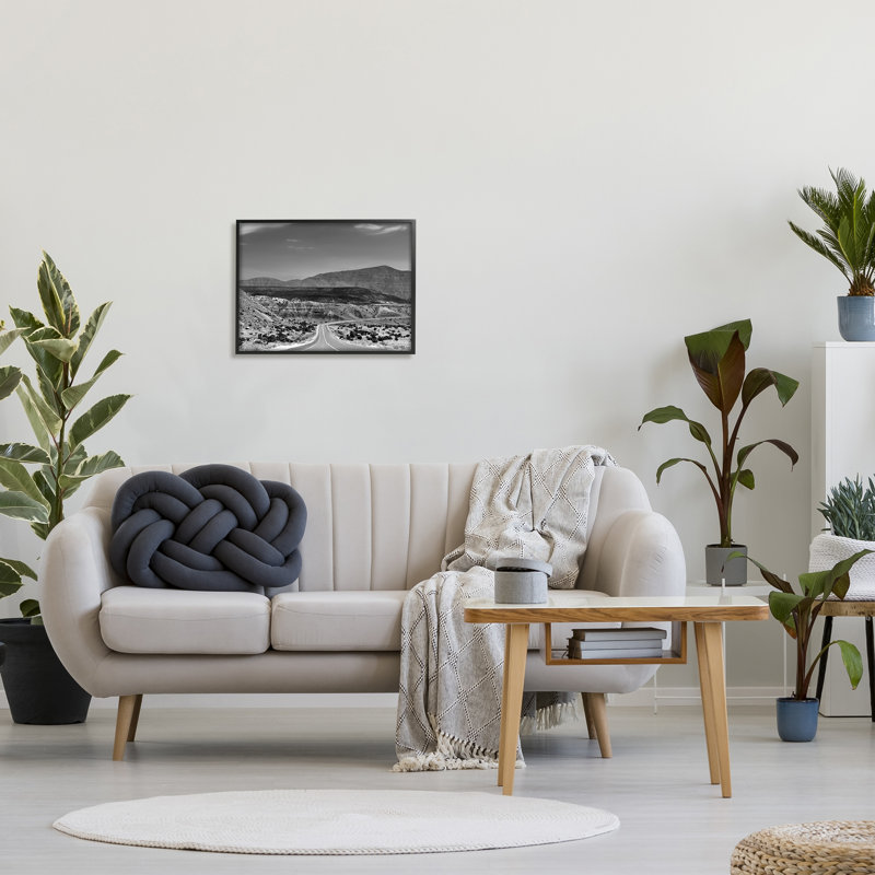 «Desert Canyon Road» encadré sur bois par Steve Toole, Giclée encadrée noir minuit, H 16 po x l 20 po x P 1,5 po