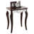 Walnut and White Rectangular End Table