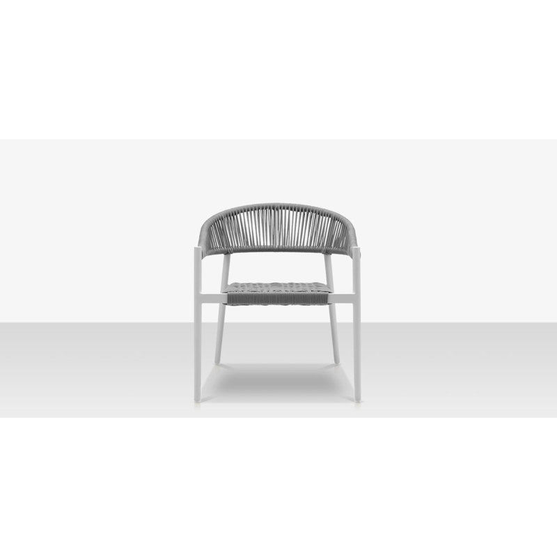 Méridienne Skye - Structure Tex avec Durarope, Blanc / gris