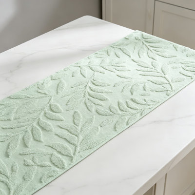 Cotton Jacquard Table Runner With Leaf Pattern, Soft And Durable Table Decor For Dining Room, Kitchen, Parties, And Holiday Celebrations