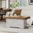 Rectangular Rustic Wood Coffee Table-541033957