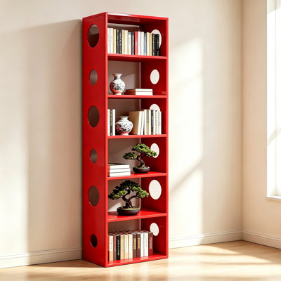 Freestanding Iron Decorative Open Bookshelf