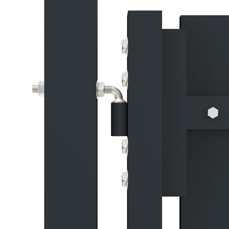 Ping Dakota Fields Anthracite Metal Gate Opener/ Closer for Gates, 200cm H x 306cm W x 15.2cm