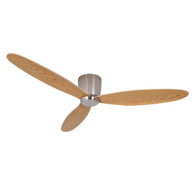 Hardy 3 - Blade Flush Mount Ceiling Fan with Remote Control