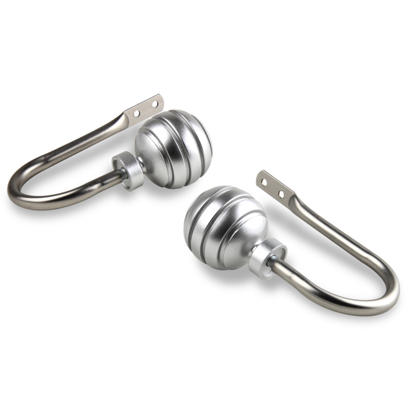 Retenue de rideaux Pepin, Nickel satiné