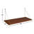 Ivory Bracket Shelf with Hooks