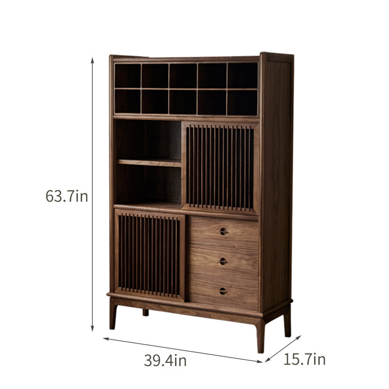 Buffet simple en bois massif avec rangement