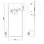 70mm W 0.3mm D Rectangular Shower Tray