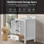 24'' Melitta Vanity, Solid Wood Frame Melitta Storage Cabinet, Freestanding Vanity Top With Basin