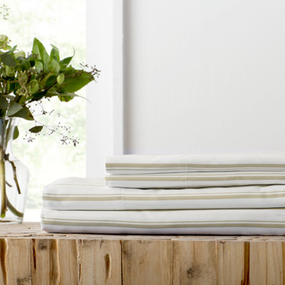 Microfiber Striped Sheet Set