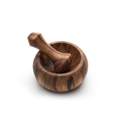Gourmet Wood Mortar And Pestle Set