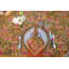 Serviettes de table Pietrzak - rose / moutarde - 20 po x 20 po