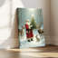 Art mural sur toile Santa Deer Snow-2051457163