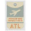 Old Atlanta Airline Tag - Reproduction d'art graphique sur papier encadré-1156777577