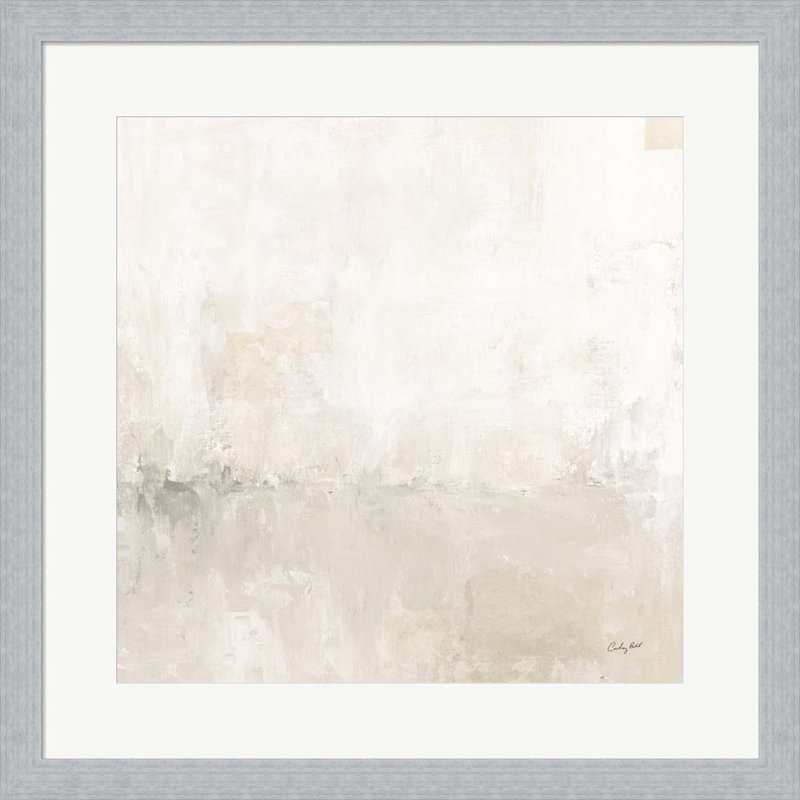 «Light Grey Morning Light Crop» par Courtney Prahl - peinture encadrée