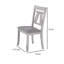 Chaise d'appoint à dossier en lattes Kamonte