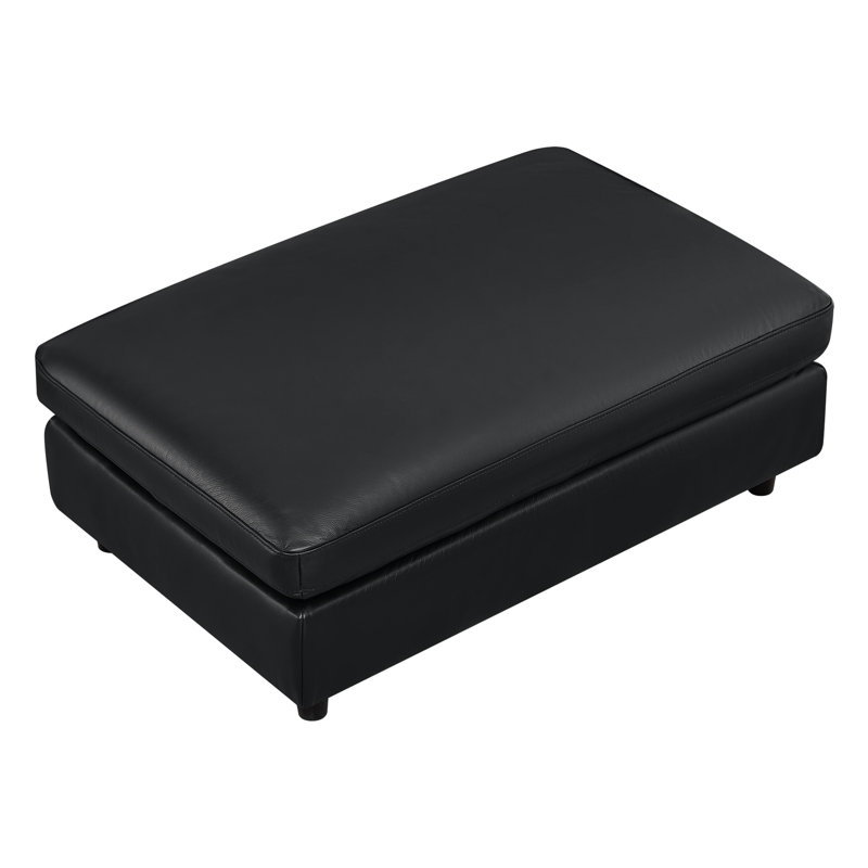 Fleetwood 45" Genuine Leather Rectangle Ottoman