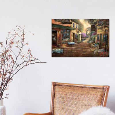 French Town by Ruane Manning - Wrapped Canvas Print