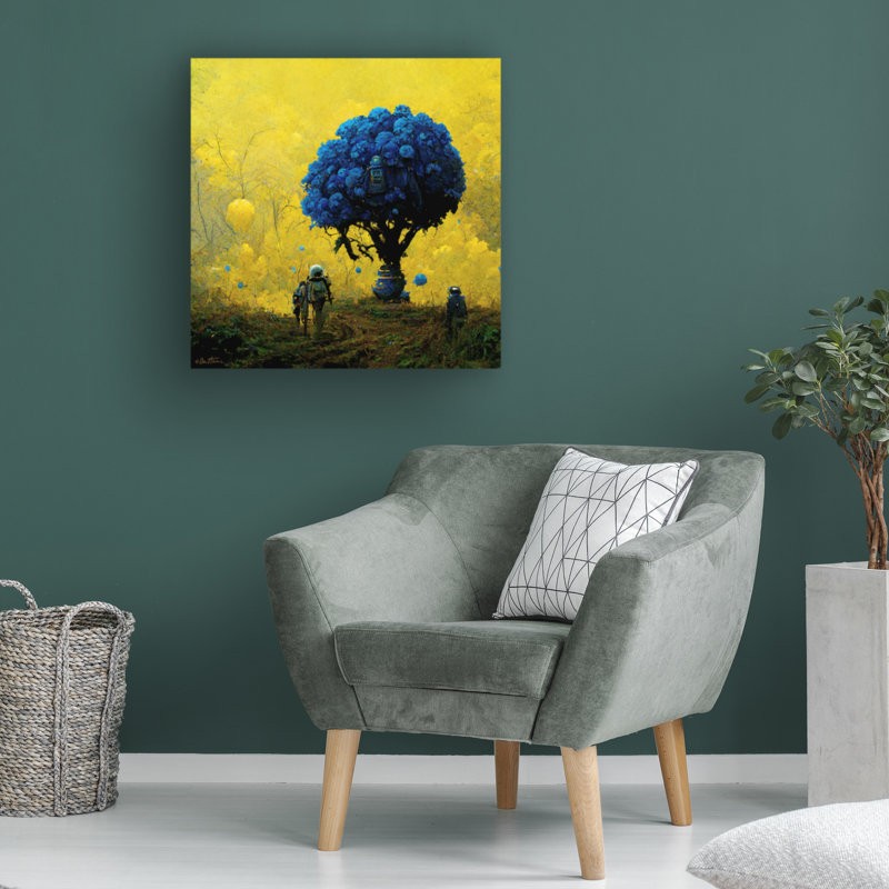 Art sur toile «bol bleu, Ben Heine», H 14 po x l 14 po