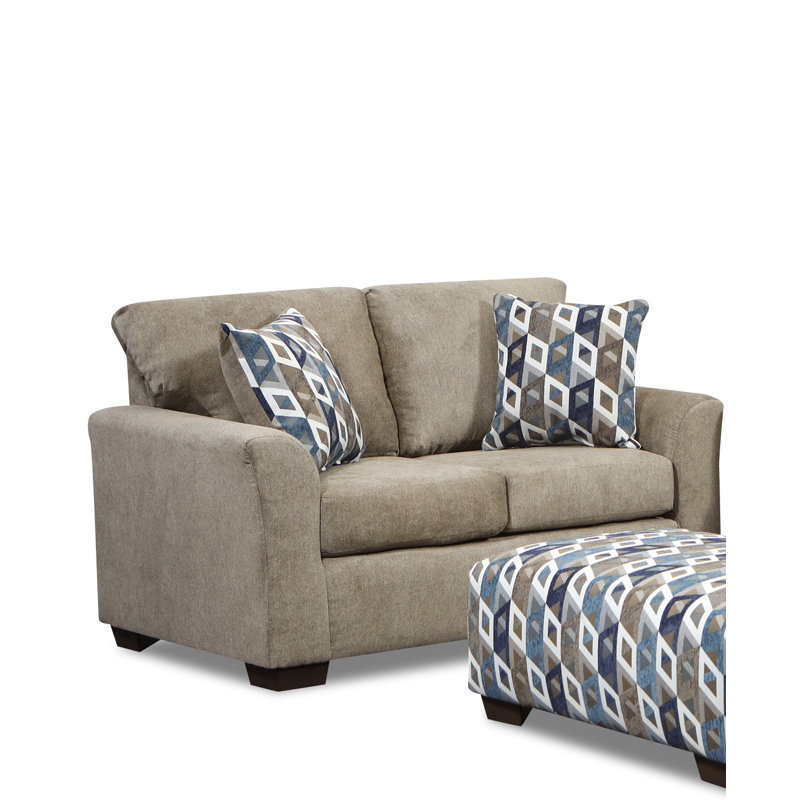 Causeuse Derika, taupe, 62 po