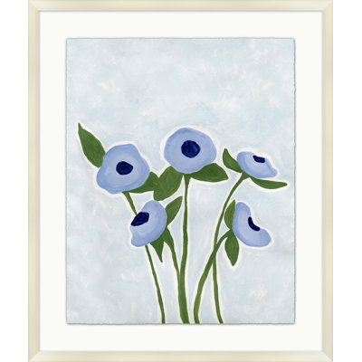 " Periwinkle Floral Study 3 " by Lillian August