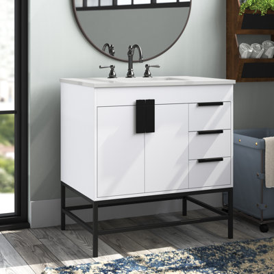 Eugene 32'' Single Bathroom Vanity with Top