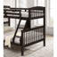 Lit double simple Transition avec lattes et échelle en angle, gris-902676084