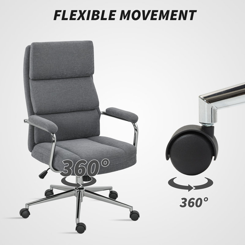 Linen Office Chair