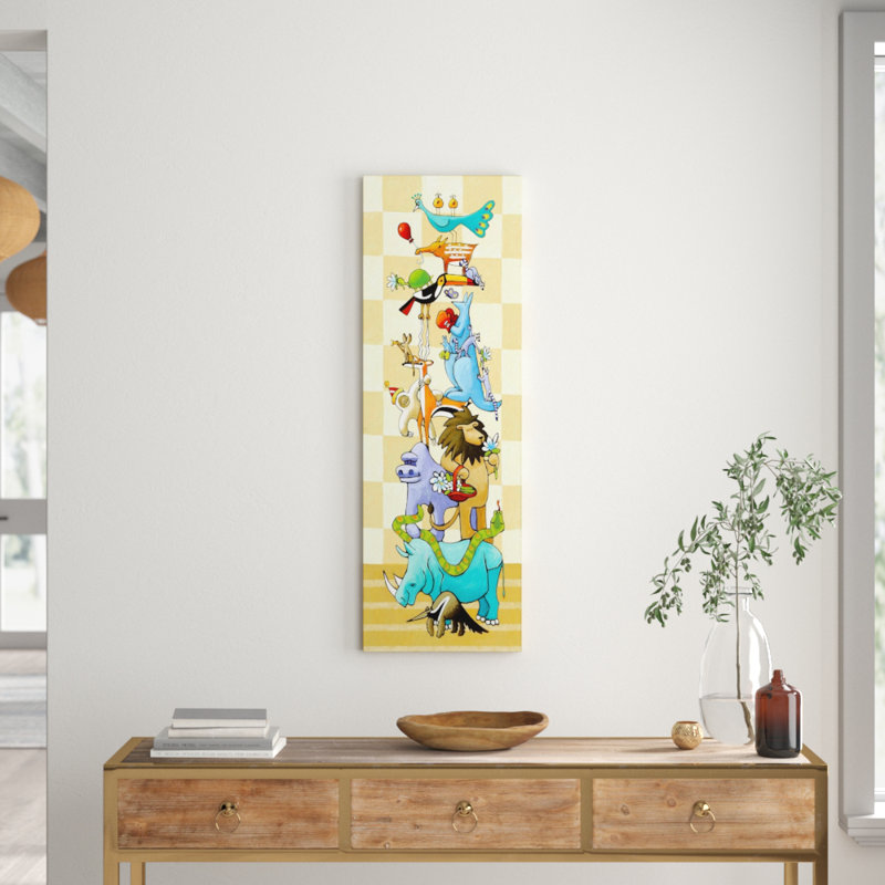 Janet Nelson - Wrapped Canvas Painting, 114cm H x 38cm W x 3.81cm D