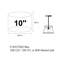 18cm H Acrylic Drum Lamp Shade ( Uno ) in Clear