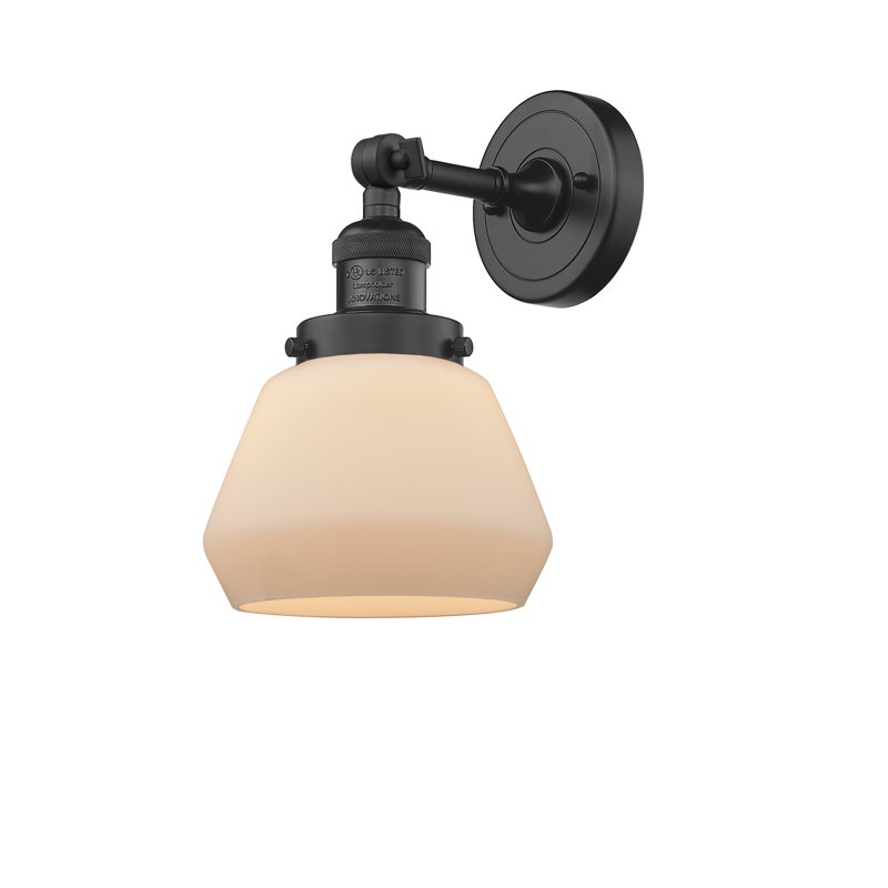 Chill Dimmable Vanity Light, Matte White Cased, 6 Watt Vinage LED Bulb, Matte Black