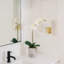 22" Artificial White Phalaenopsis Orchids