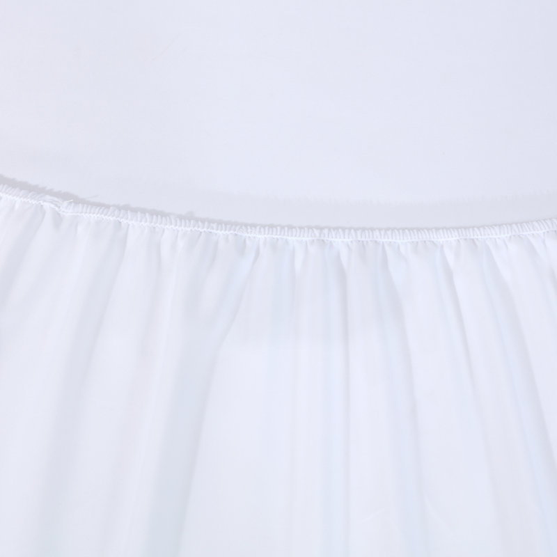Ensembles de draps 100% microfibre brossée 4 pièces de draps de 16 po, Très grand, Blanc, Couleur unie