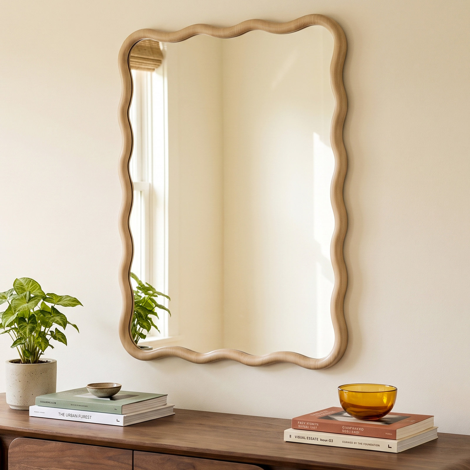 Andy 28" Accent Mirror, Natural