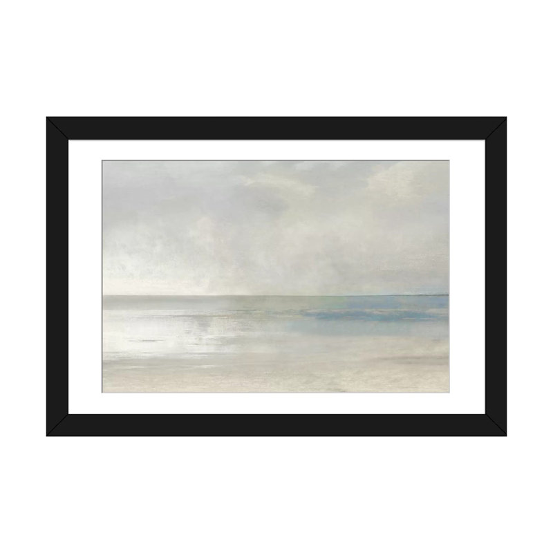 «Pastel Seascape III» par Christy Mckee - Toile tendue avec châssis sur toile tendue, H 16 po x l 24 po, Impression encadrée