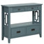 Console 36 po avec 4 tiroirs et 1 tablette bleue pour le décor de l'entrée 36 po