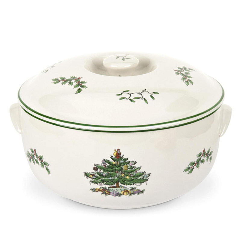 Casserole ronde avec arbre de Noël Spode - 2,5 pte