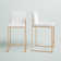 Rakowski Upholstered Counter Stool with Metal Frame