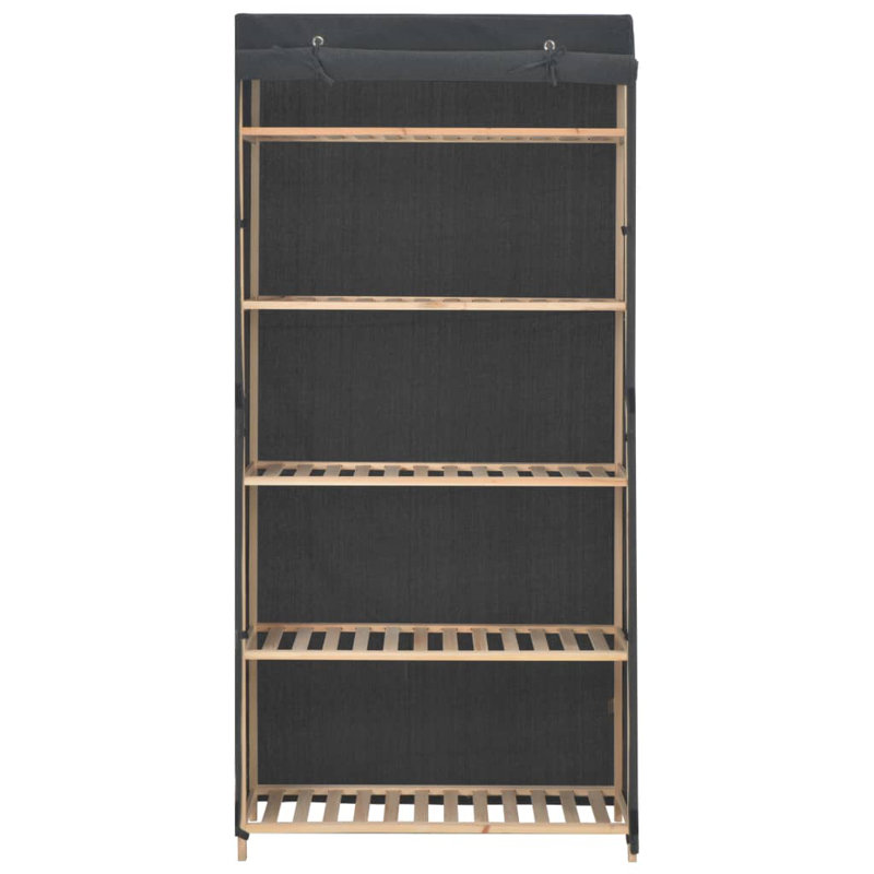 1 Door Wardrobe, Grey
