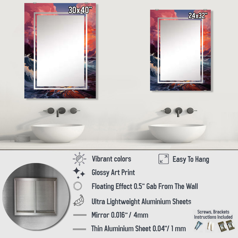 Miroir Seiler, 40 po x 30 po